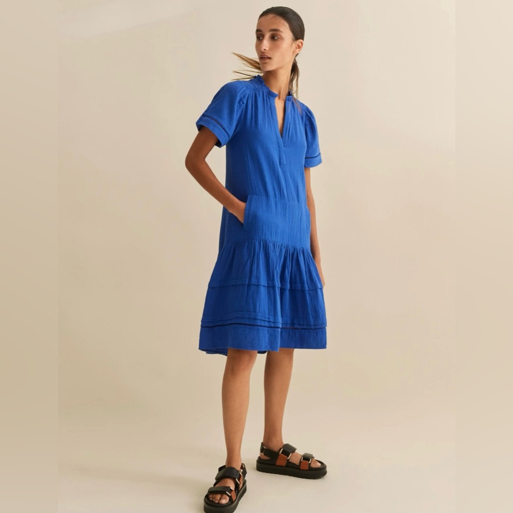 ME+EM Pleat Detail Swing Dress, size 8